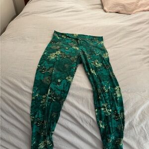 Aerie Teal Floral Leggings